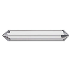 Titan USA - Chamfer Mills; Cutter Head Diameter (Inch): 3/16 ; Included Angle B: 30 ; Included Angle A: 120 ; Chamfer Mill Material: Solid Carbide ; Chamfer Mill Finish/Coating: Uncoated ; Overall Length (Inch): 2-1/2 - Exact Industrial Supply