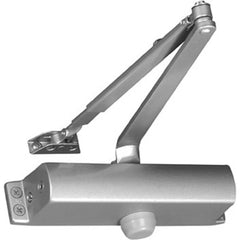 Yale - Manual Dampers; Closer Body Length: 9-3/4 (Inch); Finish/Coating: Painted Dark Bronze ; Door Thickness: 2-3/4 (Inch); Additional Information: Series: 1100; Material: Aluminum; Spring Size: Size 4; Includes: Sleeve Nuts; Projection: 2-5/8 in; Close - Exact Industrial Supply