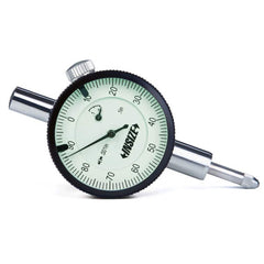 Insize USA LLC - Dial Drop Indicators; Maximum Measurement (Decimal Inch): 0.2000 ; Dial Graduation (Decimal Inch): 0.001000 ; Dial Reading: 0-100 ; Dial Diameter (Inch): 1-37/64 ; Accuracy (Decimal Inch): +/-.001 ; Dial Color: White - Exact Industrial Supply