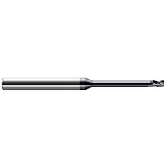 Harvey Tool - Corner Radius & Corner Chamfer End Mills; Mill Diameter (mm): 0.80 ; Mill Diameter (Inch): 1/32 ; Mill Diameter (Decimal Inch): 0.0310 ; End Type: Corner Radius ; Corner Radius (Decimal Inch): 0.0100 ; Number of Flutes: 3 - Exact Industrial Supply