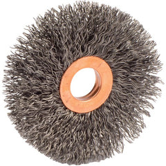 3″ Small Diameter Crimped Wire Wheel, .014″ Steel Fill, 5/8″ Arbor Hole - Americas Industrial Supply
