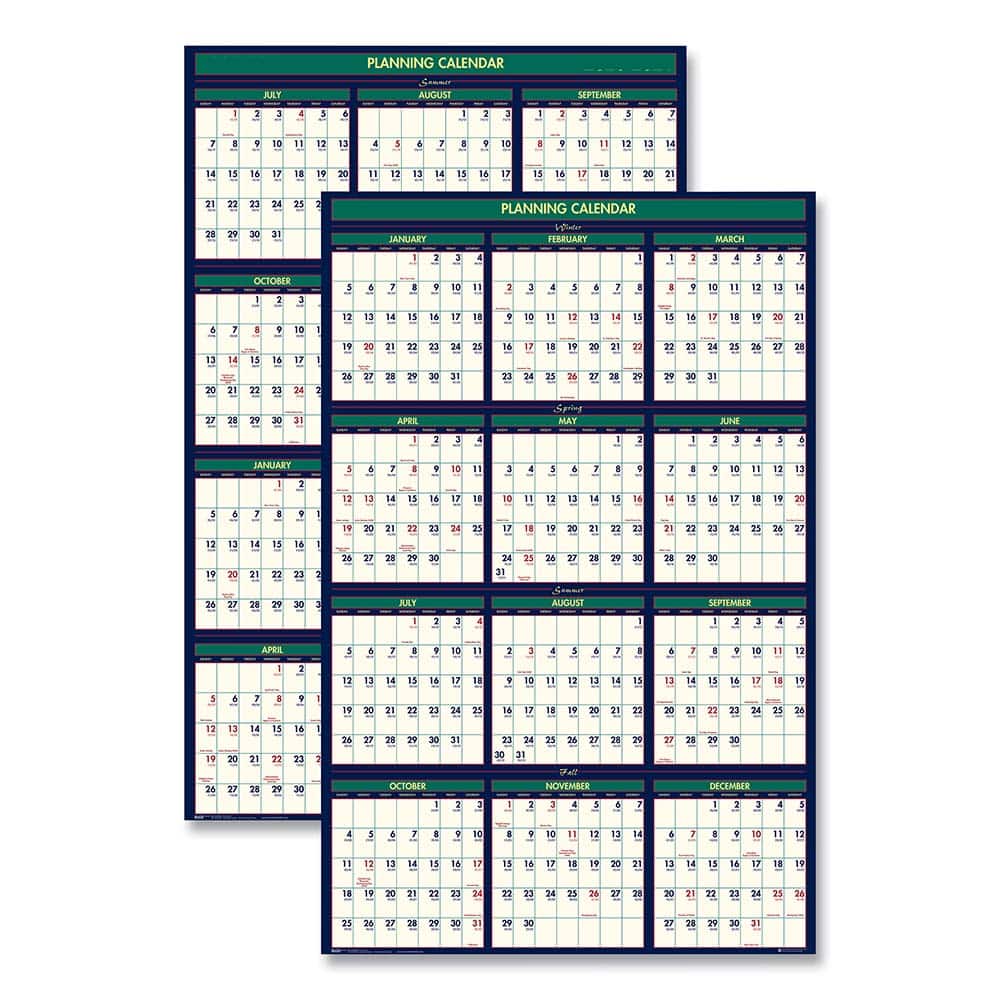 House of Doolittle - Note Pads, Writing Pads & Notebooks Writing Pads & Notebook Type: Wall Calendar Size: 24 x 37 - Americas Industrial Supply