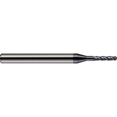 Harvey Tool - 5/64" Diam, 15/64" LOC, 4 Flute Solid Carbide Ball End Mill - Exact Industrial Supply