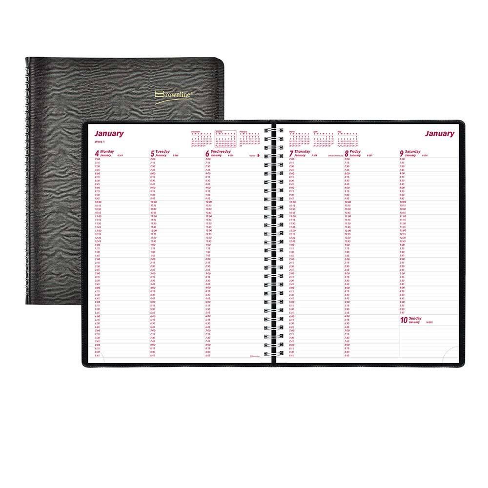 Brownline - Note Pads, Writing Pads & Notebooks Writing Pads & Notebook Type: Appointment Book Size: 8-1/2 X 11 - Americas Industrial Supply