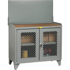 Little Giant - Stationary Workstations Type: Security Workstation Width (Inch): 48 - Americas Industrial Supply