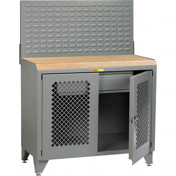 Little Giant - Stationary Workstations Type: Security Workstation Width (Inch): 36 - Americas Industrial Supply