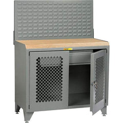 Little Giant - Stationary Workstations Type: Security Workstation Width (Inch): 48 - Americas Industrial Supply