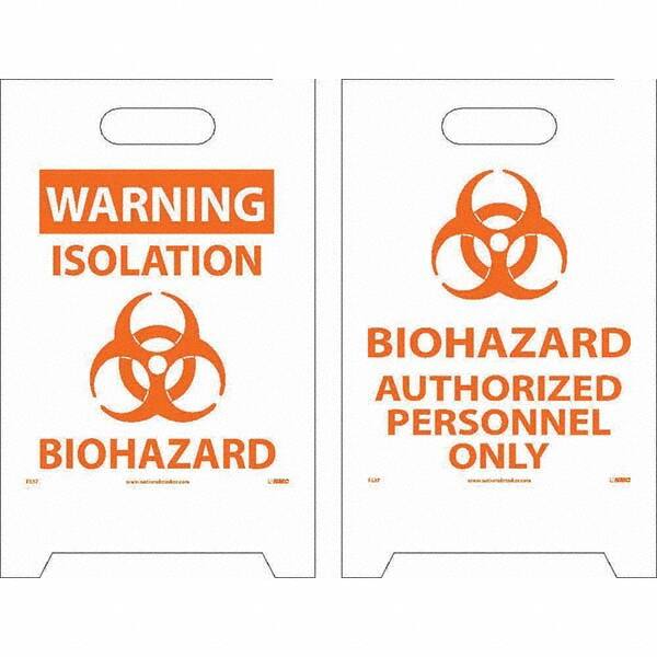 NMC - Cone & A Frame Floor Signs Shape: A-Frame Type: Hazardous Materials - Americas Industrial Supply