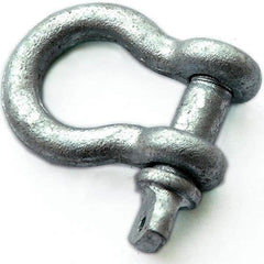 PRO-SOURCE - Shackles; Nominal Chain Size: 5/8 ; Load Limit (Ton): 5.00 ; Type: Anchor ; Pin Type: Bolt ; Material: Alloy ; Jaw Inside Height (Inch): 3/4 - Exact Industrial Supply