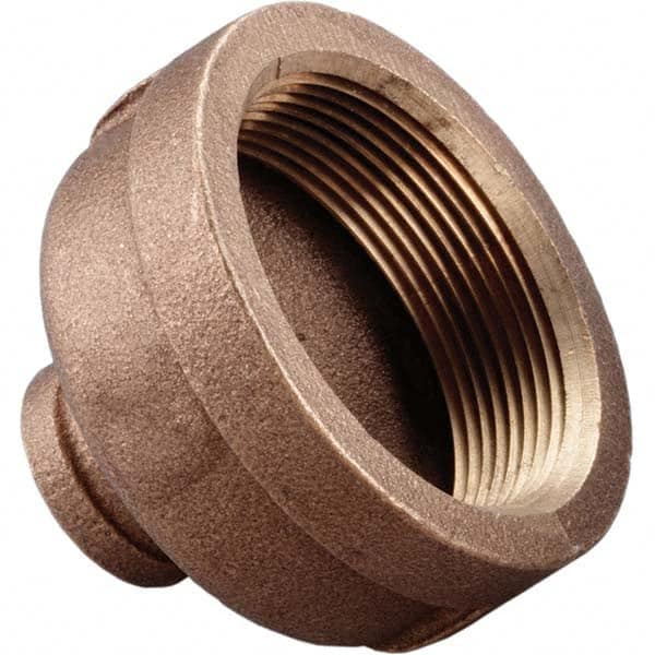 Merit Brass - Brass & Chrome Pipe Fittings Type: Reducing Coupling Fitting Size: 1-1/2 x 1 - Americas Industrial Supply