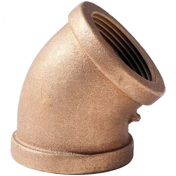 Merit Brass - Brass & Chrome Pipe Fittings Type: 45 Elbow Fitting Size: 4 - Americas Industrial Supply