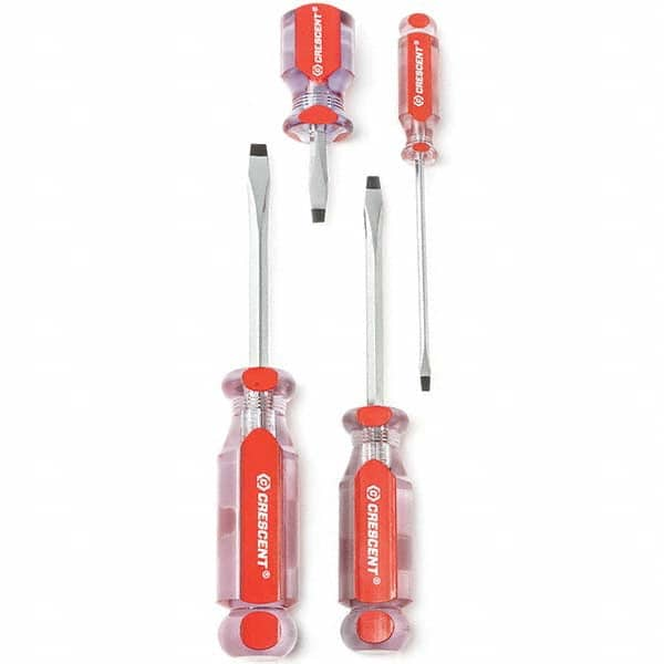 Crescent - Screwdriver Sets Screwdriver Types Included: Slotted Number of Pieces: 4 - Americas Industrial Supply