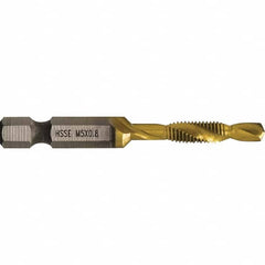 Greenlee - Combination Drill & Tap Sets Minimum Thread Size (mm): M5x0.80 Maximum Thread Size (mm): M5x0.80 - Americas Industrial Supply