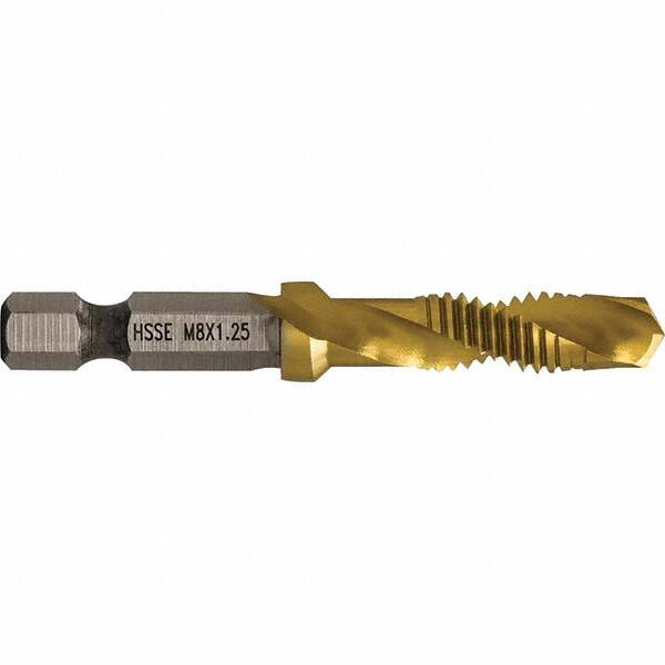 Greenlee - Combination Drill & Tap Sets Minimum Thread Size (mm): M8x1.25 Maximum Thread Size (mm): M8x1.25 - Americas Industrial Supply