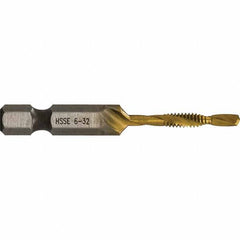 Greenlee - Combination Drill & Tap Sets Minimum Thread Size (Inch): #6-32 Maximum Thread Size (mm): M3.5x0.60 - Americas Industrial Supply