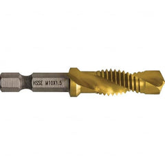 Greenlee - Combination Drill & Tap Sets Minimum Thread Size (mm): M10x1.50 Maximum Thread Size (mm): M10x1.50 - Americas Industrial Supply