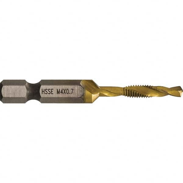 Greenlee - Combination Drill & Tap Sets Minimum Thread Size (mm): M4x0.70 Maximum Thread Size (mm): M4x0.70 - Americas Industrial Supply