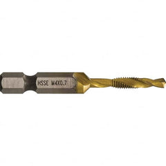 Greenlee - Combination Drill & Tap Sets Minimum Thread Size (mm): M4x0.70 Maximum Thread Size (mm): M4x0.70 - Americas Industrial Supply