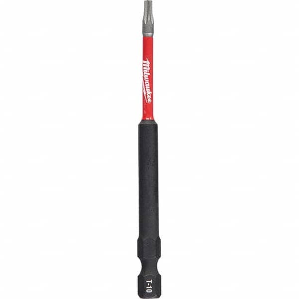 Milwaukee Tool - 1/4" Hex T10 Torx Impact Ready Bit - Americas Industrial Supply