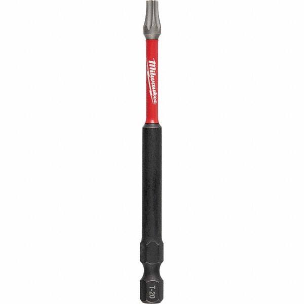 Milwaukee Tool - 1/4" Hex T20 Torx Impact Ready Bit - Americas Industrial Supply