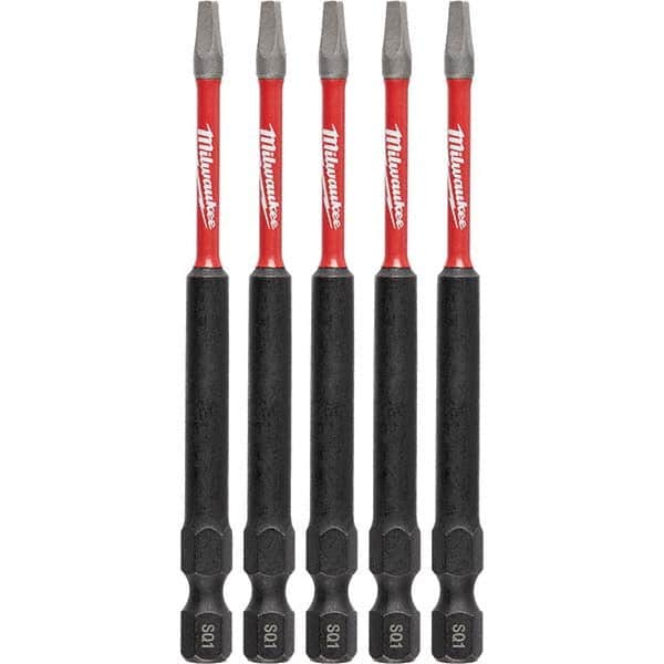 Milwaukee Tool - 1/4" Hex #1 Square Impact Ready Bit - Americas Industrial Supply