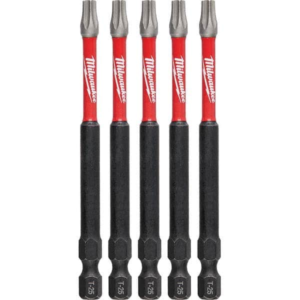 Milwaukee Tool - 1/4" Hex T25 Torx Impact Ready Bit - Americas Industrial Supply