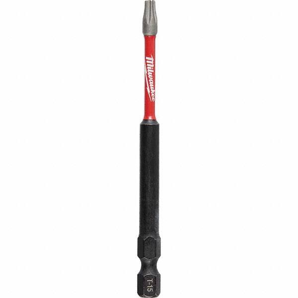 Milwaukee Tool - 1/4" Hex T15 Torx Impact Ready Bit - Americas Industrial Supply