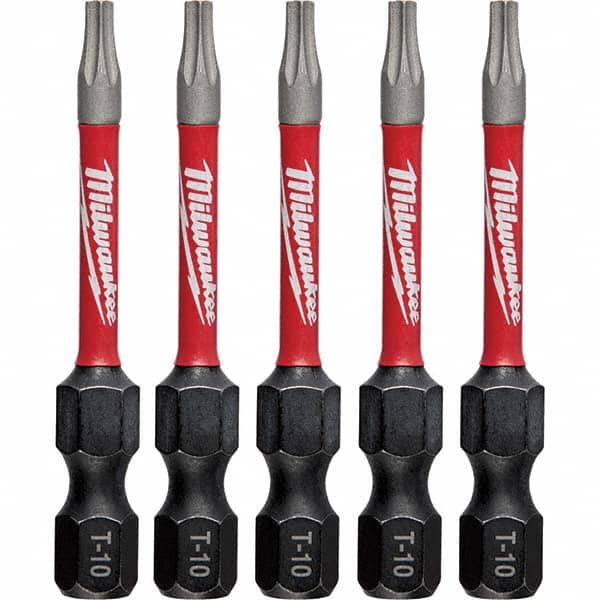 Milwaukee Tool - 1/4" Hex T10 Torx Impact Ready Bit - Americas Industrial Supply