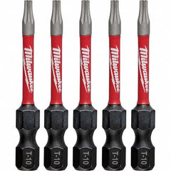 Milwaukee Tool - 1/4" Hex T10 Torx Impact Ready Bit - Americas Industrial Supply