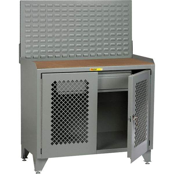 Little Giant - Stationary Workstations Type: Security Workstation Width (Inch): 36 - Americas Industrial Supply