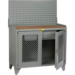 Little Giant - Stationary Workstations Type: Security Workstation Width (Inch): 48 - Americas Industrial Supply