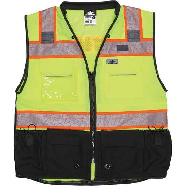 MCR Safety - High Visibility Vests Vest Style: Surveyor's Vest Type: Hi Visibility - Americas Industrial Supply