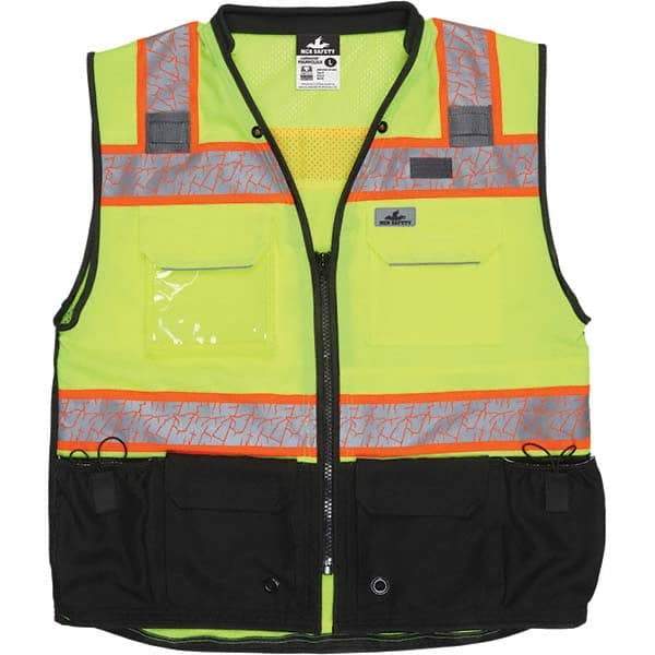 MCR Safety - High Visibility Vests Vest Style: Surveyor's Vest Type: Hi Visibility - Americas Industrial Supply