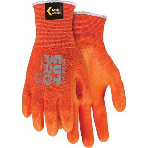 MCR Safety - Size M, ANSI Cut Lvl A4, Polyurethane Coated Cut Resistant Gloves - Americas Industrial Supply