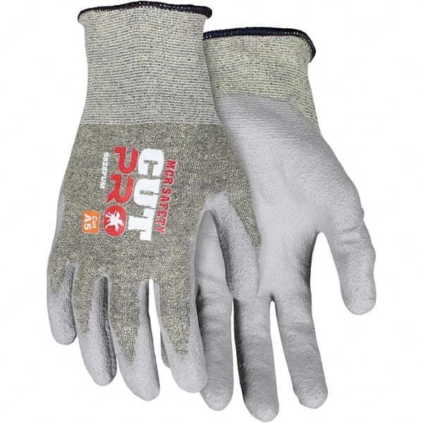 MCR Safety - Size XL, ANSI Cut Lvl A5, Puncture Lvl 2, Abrasion Lvl 3, Polyurethane Coated Cut Resistant Gloves - Americas Industrial Supply