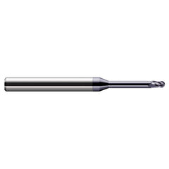 Harvey Tool - Ball End Mills; Mill Diameter (Decimal Inch): 0.0950 ; Number of Flutes: 3 ; Length of Cut (Decimal Inch): 0.1420 ; Material: Solid Carbide ; Overall Length (Inch): 2-1/2 ; Overall Length (Decimal Inch): 2.50000