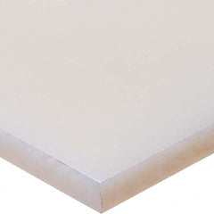 USA Sealing - 2' x 6" x 1-1/2" Semi-Clear White Polypropylene Rectangular Bar - Americas Industrial Supply