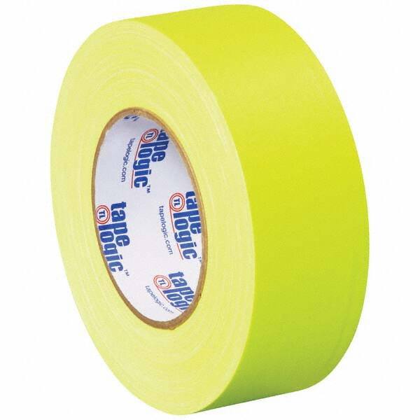 Tape Logic - Pack of (3) 50 Yd Rolls 2" x 11 mil Fluorescent Yellow Rubber Gaffers Tape - Americas Industrial Supply