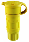 15 Amp; 125 Volt; NEMA 5-15R; 2P; 3W; Connector; Straight Blade; Industrial Grade; Grounding; Wetguard - Yellow - Americas Industrial Supply