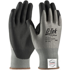 16-X575/XS Coated Gloves w/Polykor - G-Tek PolyKor Xrystal - S&P Blended 13G - Blk NeoFoam - Thumb Crotch - A4 - Exact Industrial Supply