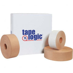 Tape Logic - Pack of (10) 450' Rolls 3" White Water Activated Adhesive Packaging Tape - Americas Industrial Supply