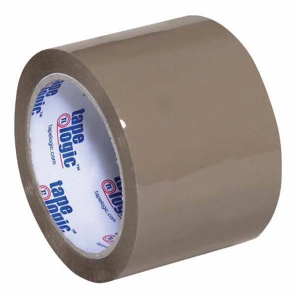 Tape Logic - Pack of (6) 55 Yd Rolls 3" Tan Acrylic Adhesive Packaging Tape - Americas Industrial Supply