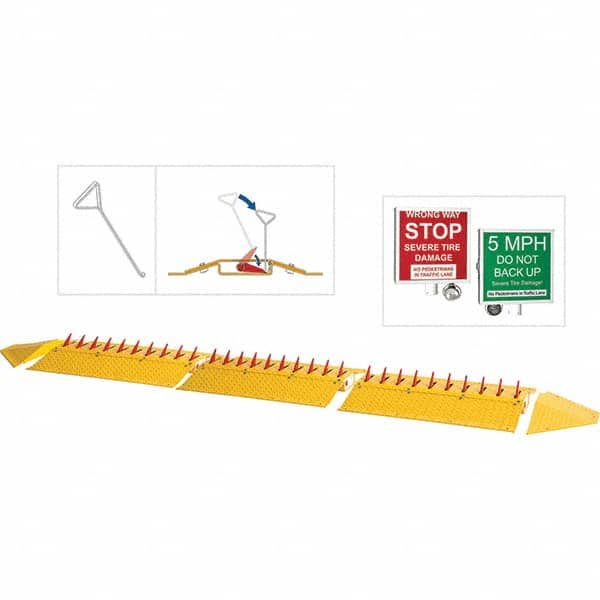 TAPCO - Speed Bumps, Parking Curbs & Accessories Type: Traffic Spikes Length (Inch): 31 - Americas Industrial Supply