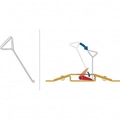 TAPCO - Speed Bumps, Parking Curbs & Accessories Type: Lock Down Tool Length (Inch): 27 - Americas Industrial Supply