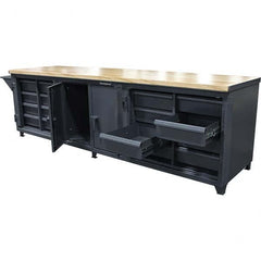 Strong Hold - Stationary Workstations Type: Workbench Cabinet Load Capacity (Lb.): 6,000 - Americas Industrial Supply