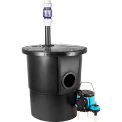 Sump Pump Systems; Type: Sump Pump System; Input Voltage: 115 V; Voltage: 115; Contents: Basin, cover, gaskets and hardware, Piggyback vertical float switch assembly, pump, check valve; GPH @ 5 Feet of Head: 45.000; Shut Off Feet: 32; Cord Length: 10; Cer