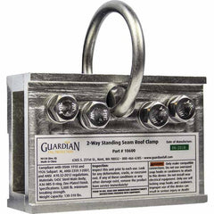 Guardian Fall Protection - Anchors, Grips & Straps Type: Standing Seam Roof Clamp Temporary or Permanent: Temporary - Americas Industrial Supply