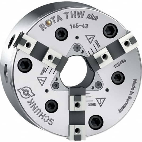 Schunk - Power Lathe Chucks Chuck Diameter (mm): 165.00 Chuck Diameter (Inch): 6-1/2 - Americas Industrial Supply