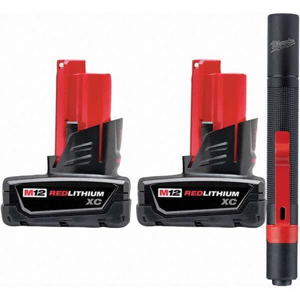 Power Tool Battery: 12V, Lithium-ion 3 Ah, 1 hr Charge Time, Series M12 XC RED