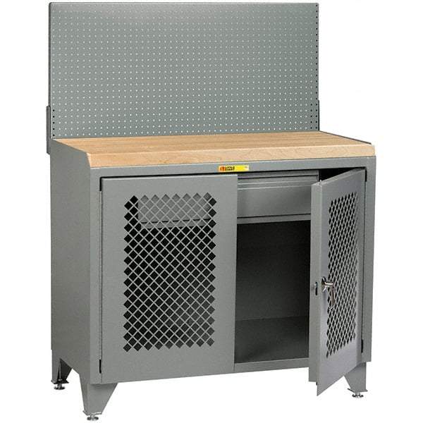 Little Giant - Stationary Workstations Type: Security Workstation Width (Inch): 48 - Americas Industrial Supply